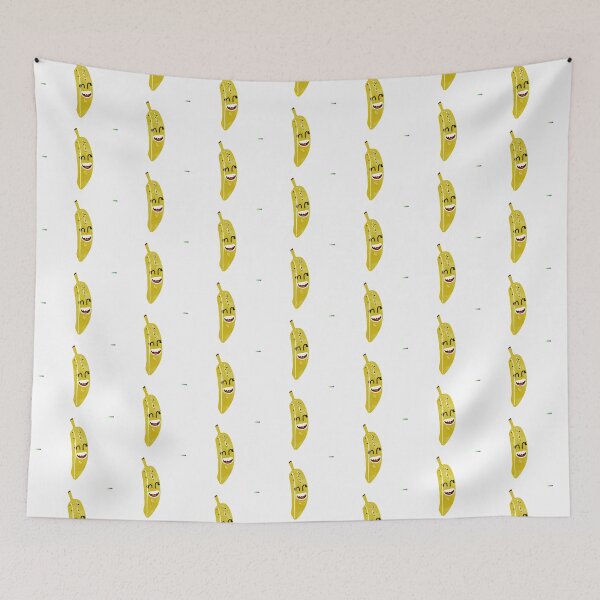Item preview, Smiling Banana Cartoon Design designed and sold by StickerBird.