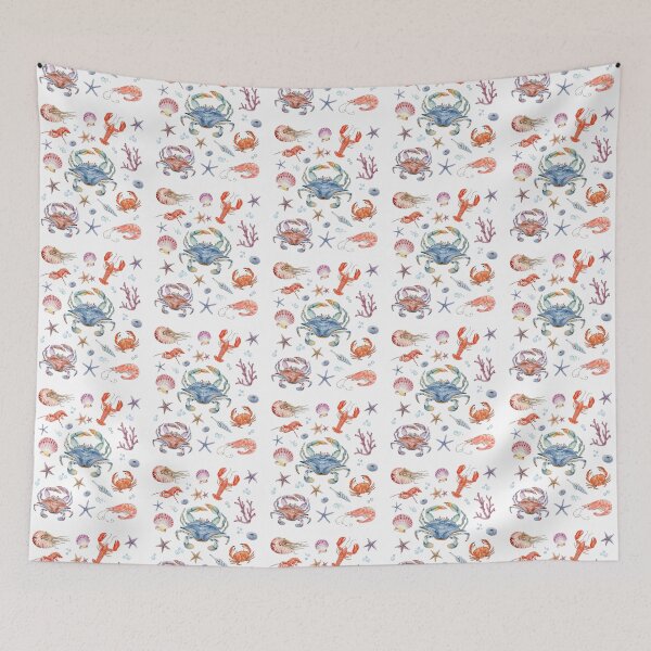 Item preview, Crustaceancore Aesthetic Crustaceans Crab Lobster Shrimp designed and sold by HebeReynolds.