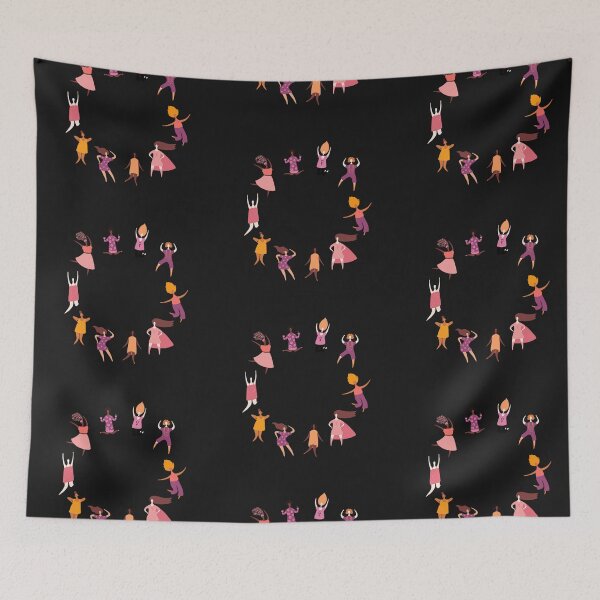 Item preview, girl power girls jumping and dancing designed and sold by finquesfalcon.