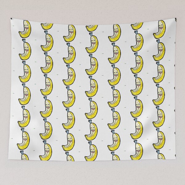 Item preview, Smiling Banana Cartoon Design designed and sold by StickerBird.