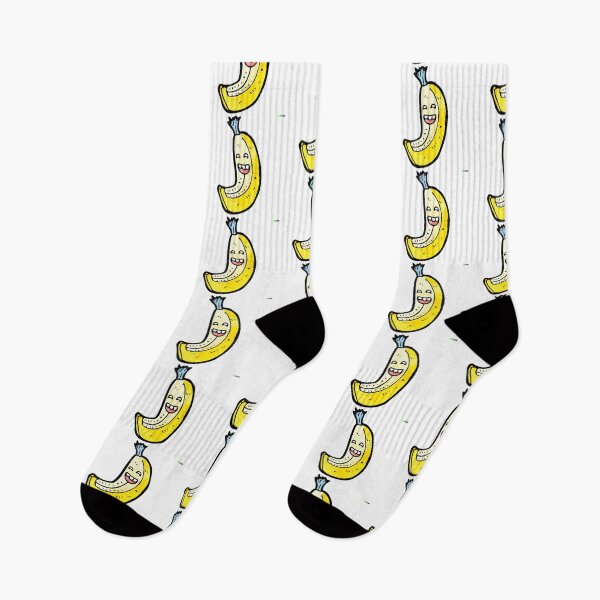 Item preview, Smiling Banana Cartoon Design designed and sold by StickerBird.