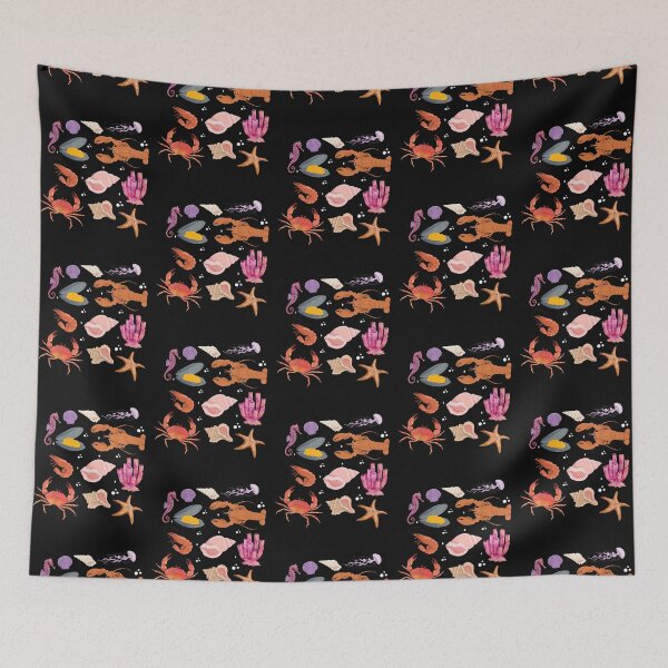 Item preview, Crustacean Core Design Sea Animals designed and sold by HebeReynolds.