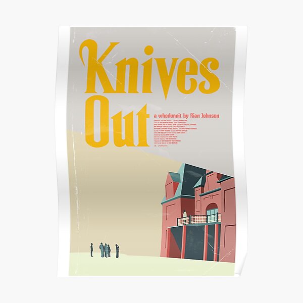 "knives out book cover style movie" Poster for Sale by BryanAnderson
