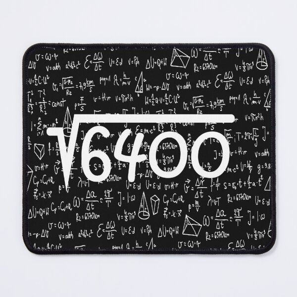 Item preview, 80th Birthday gift square root 6400 funny gift for mathematic lovers designed and sold by lookslooks.