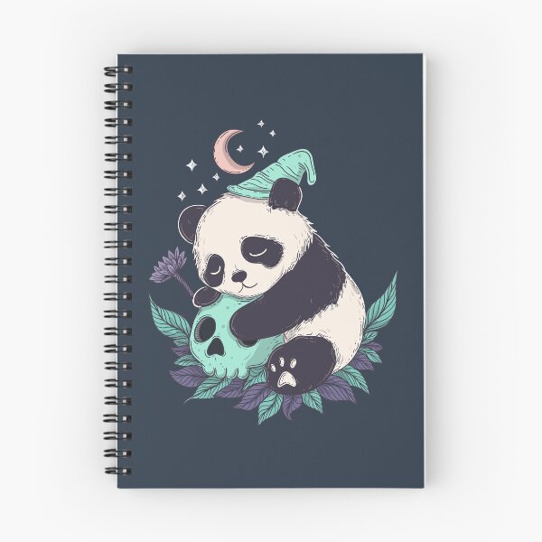 Item preview, Sleepy panda and skull designed and sold by Jess.a.creates.