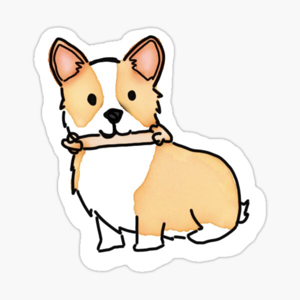 Item preview, Corgi with a toy designed and sold by haakondesign.