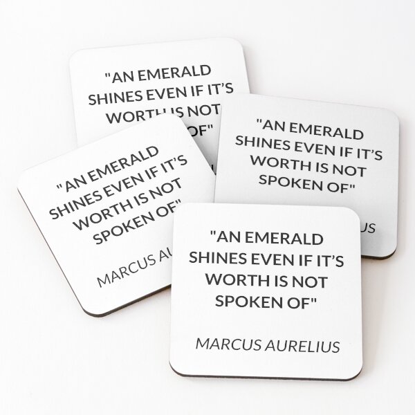 Item preview, AN EMERALD SHINES - STOIC QUOTE designed and sold by Inspirationmotivation.