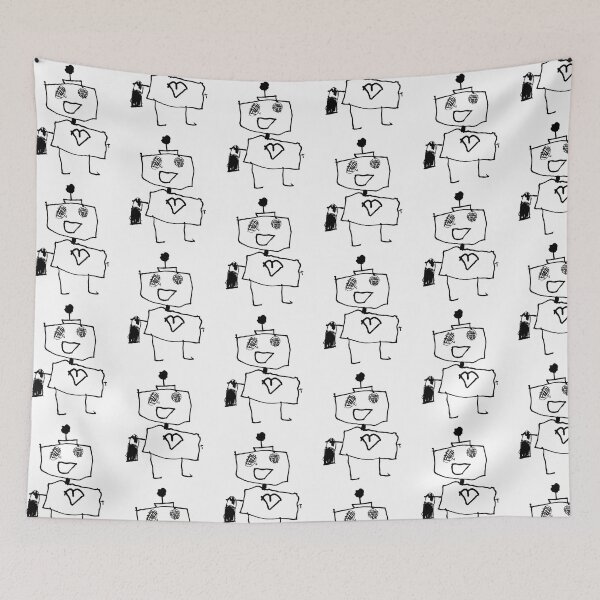 Item preview, Lovely robot with a bag designed and sold by playful-one.