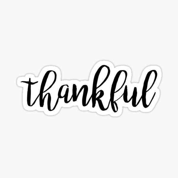 Stickers, Thankful Words