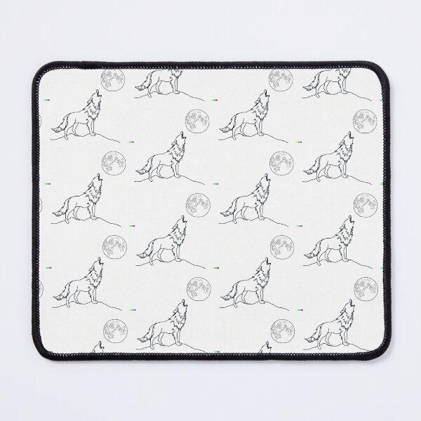Item preview, Wolf Howling At Moon Artwork Design designed and sold by StickerBird.