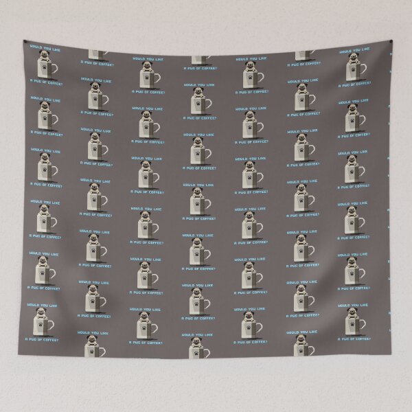 Item preview, Would You Like a Pug of Coffee? designed and sold by PixelByFatbeard.