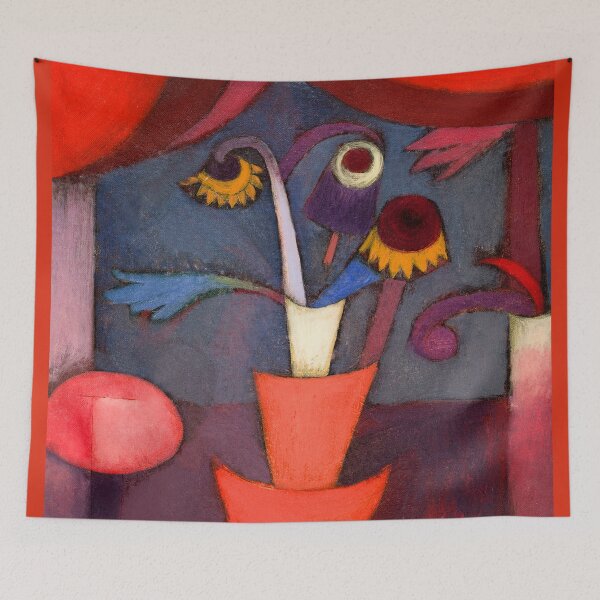 Item preview,  Autumn Flower by Bauhaus Paul Klee,vintage museum exhibition ,paul klee paintings, designed and sold by Tamas Das.