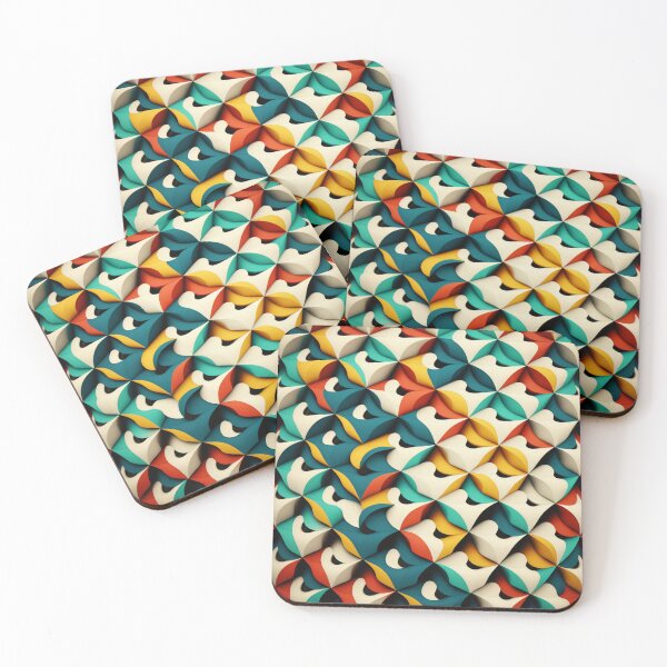 Item preview, geometric wave pattern designed and sold by Argemonia.