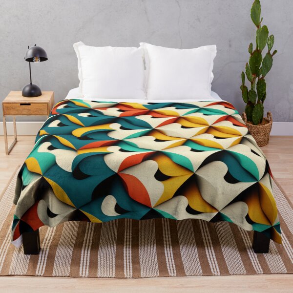 Item preview, geometric wave pattern designed and sold by Argemonia.