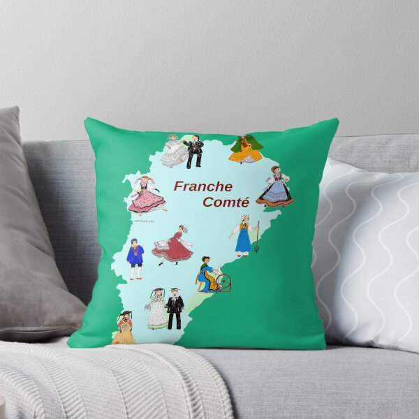 Item preview, Map of Franche-Comté, France designed and sold by Catherine Debusne.
