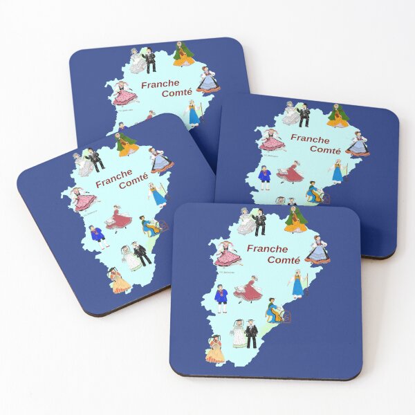 Item preview, Map of Franche-Comté, France designed and sold by Catherine Debusne.