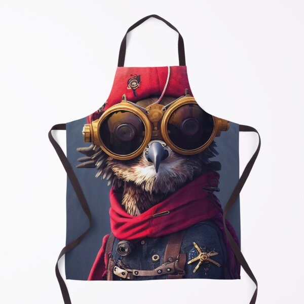 Item preview, Cute Cyberpunk Pirate Golden Eagle. designed and sold by MimozaStudio.