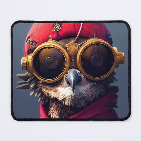 Item preview, Cute Cyberpunk Pirate Golden Eagle. designed and sold by MimozaStudio.