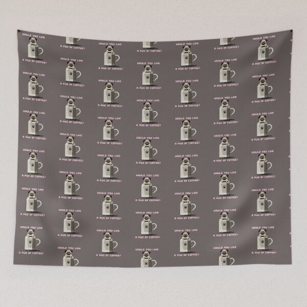 Item preview, Would You Like a Pug of Coffee? designed and sold by PixelByFatbeard.