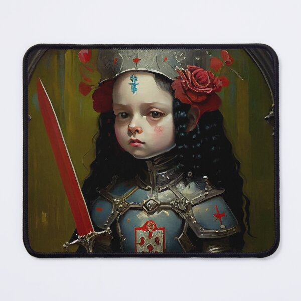 Item preview, Child Queen in Surreal Knights Templar influenced Art. designed and sold by The-Dark-Art.