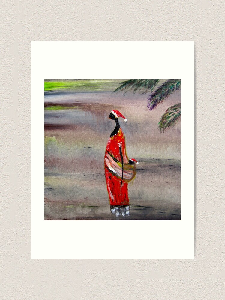 Alternate view of Merry Xmas. Funny design Art Print