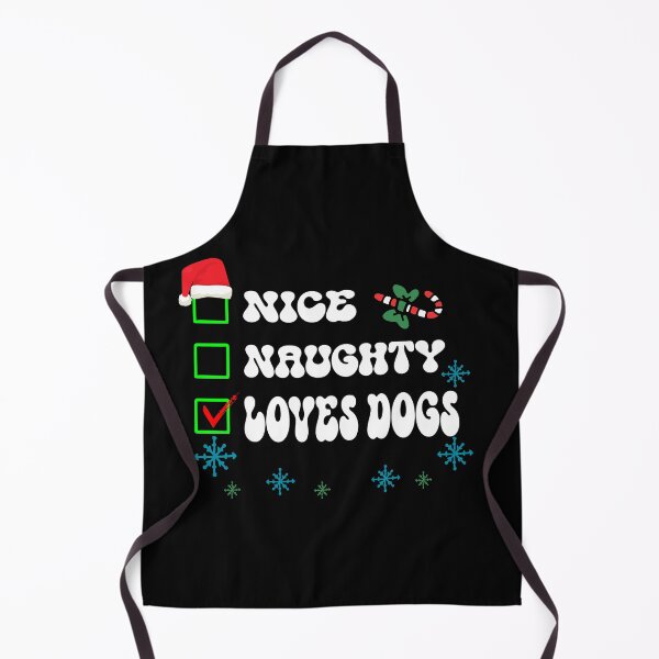 Item preview, NICE NAUGHTY LOVES DOGS FUNNY CHRISTMAS DOG LOVER XMAS DESIGN designed and sold by Mannoucha ⭐⭐⭐⭐⭐ ( 1,978 reviews ).