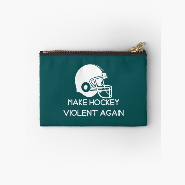 Aperçu de l'œuvre Drapeau américain de hockey, rendez le hockey violent à nouveau créée et vendue par DayDreamAp.
