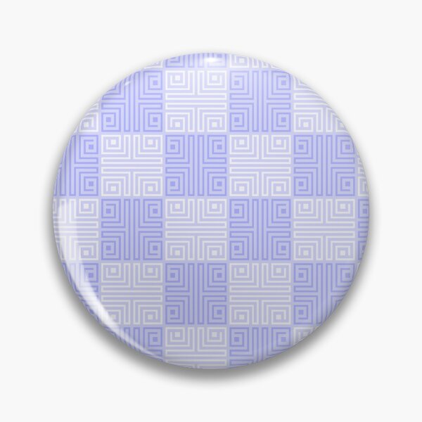 Item preview, Pastel Blue Greek Key Pattern Checkered designed and sold by Tamas Das.