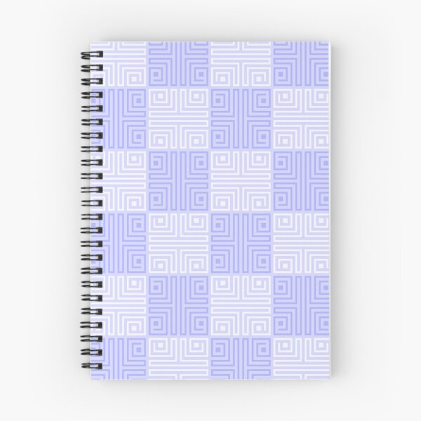 Item preview, Pastel Blue Greek Key Pattern Checkered designed and sold by Tamas Das.