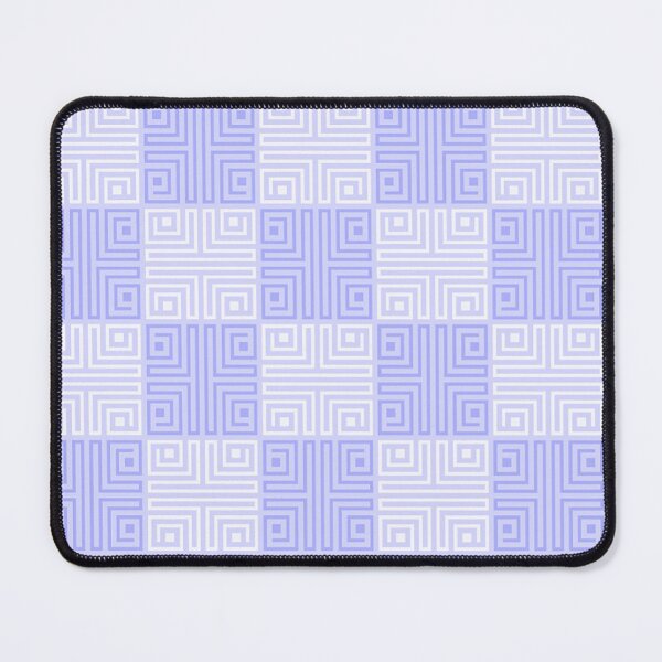 Item preview, Pastel Blue Greek Key Pattern Checkered designed and sold by Tamas Das.