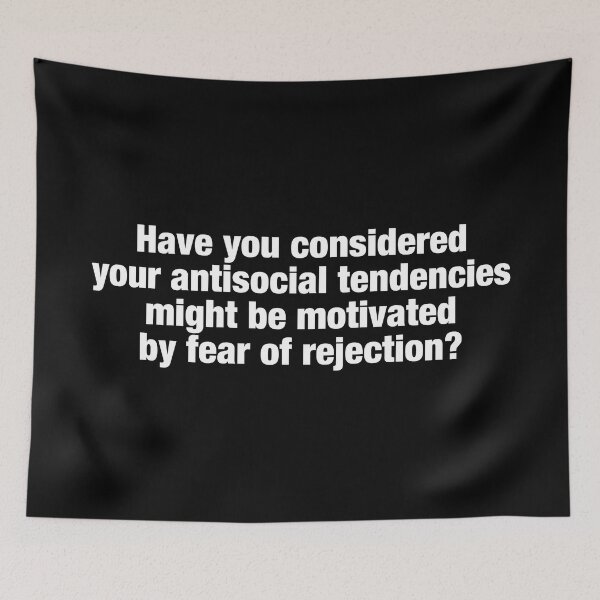 Item preview, Antisocial Wednesday Quote Kinbott designed and sold by FandomPlanet.