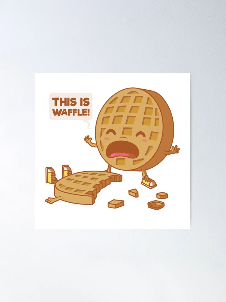 You Talk A Loada Waffle, Funny Waffle - Waffle - Pillow