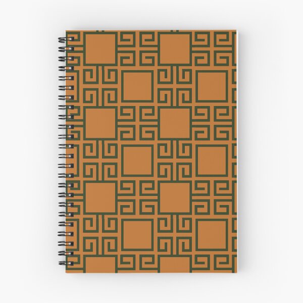 Item preview, Brown Greek Key Pattern Checkered designed and sold by Tamas Das.