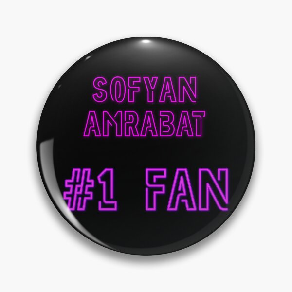 Item preview, Sofyan Amrabat - #1 fan designed and sold by 2Girls1Shirt.