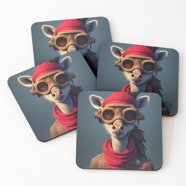 Item preview, Cute Cyberpunk Pirate Giraffe designed and sold by MimozaStudio.