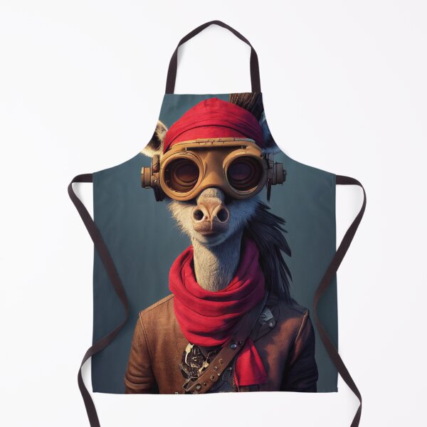 Item preview, Cute Cyberpunk Pirate Giraffe designed and sold by MimozaStudio.