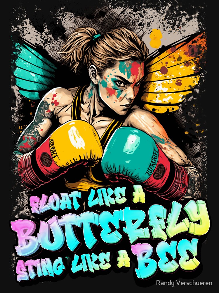 Thumbnail 7 of 7, Classic T-Shirt, Float Like a Butterfly Sting Like A Bee designed and sold by Randy Verschueren.