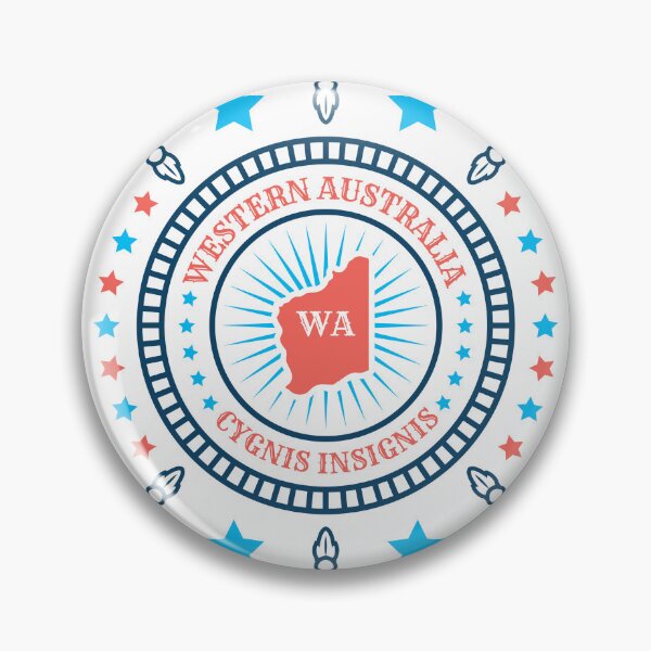 Item preview, Western Australia Motto Map - WA Cygnis Insignis - Multicolor designed and sold by Ranggasme.