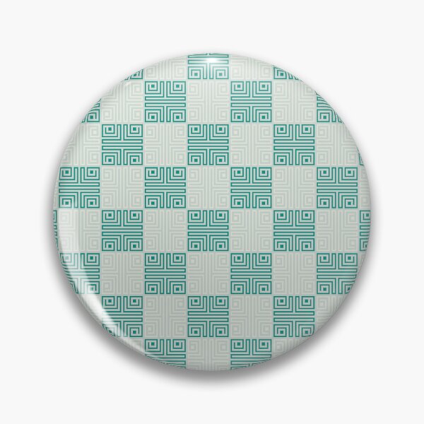 Item preview, Pastel Green Greek Key Pattern Checkered designed and sold by Tamas Das.