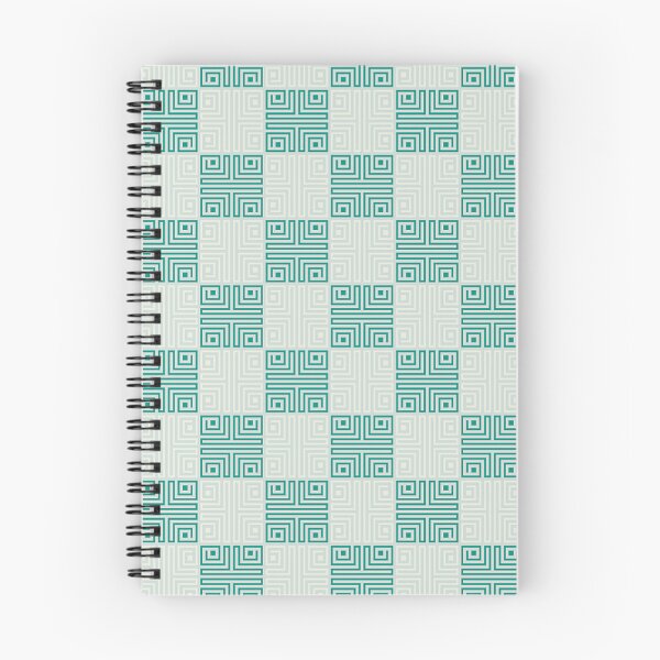 Item preview, Pastel Green Greek Key Pattern Checkered designed and sold by Tamas Das.