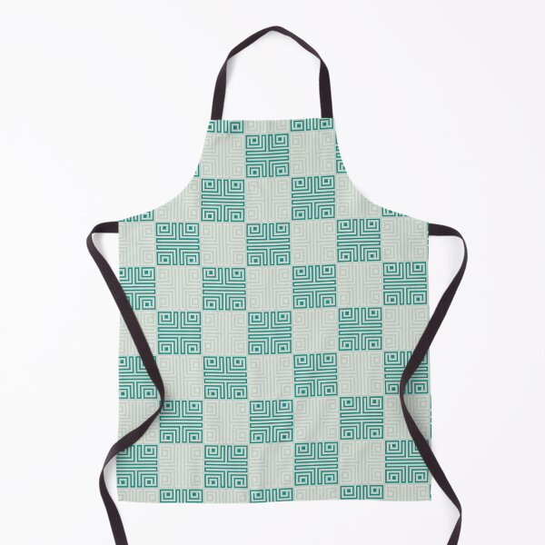 Item preview, Pastel Green Greek Key Pattern Checkered designed and sold by Tamas Das.