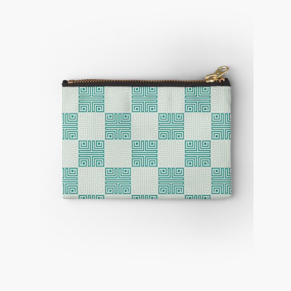 Item preview, Pastel Green Greek Key Pattern Checkered designed and sold by Tamas Das.