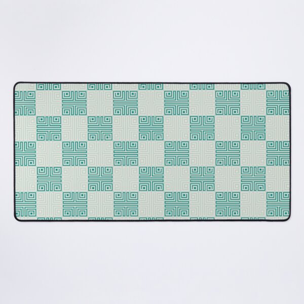 Item preview, Pastel Green Greek Key Pattern Checkered designed and sold by Tamas Das.