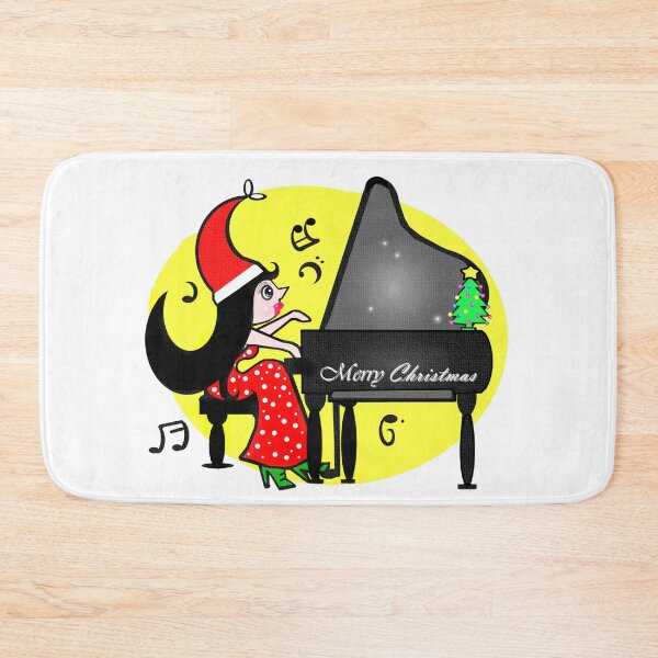 Item preview, Merry Christmas - playing piano  designed and sold by Shirley cute art .