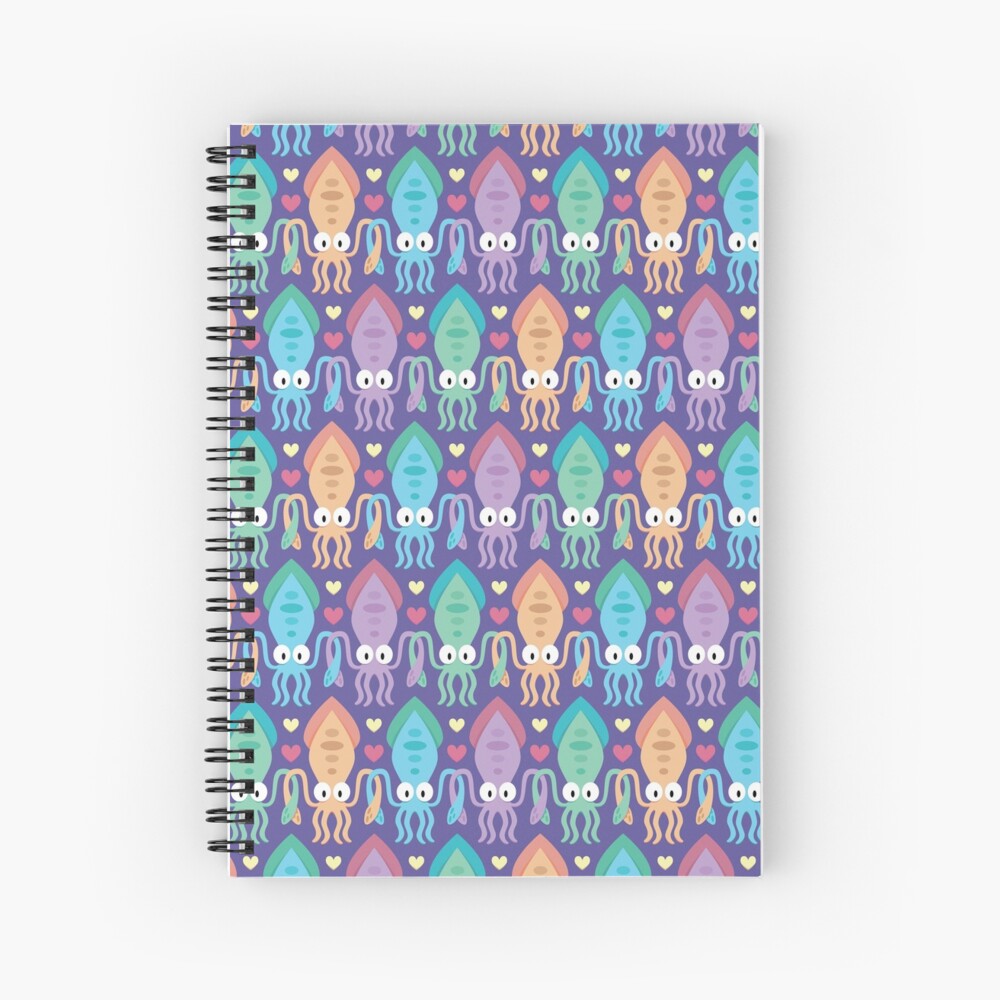 Squid love Spiral Notebook
