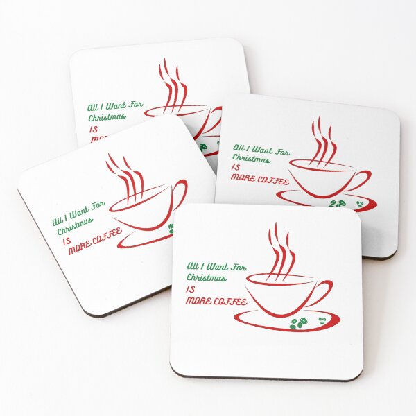 Item preview, holiday gift "all i want for christmas is more coffee" minimal style designed and sold by Nuttha49POD.
