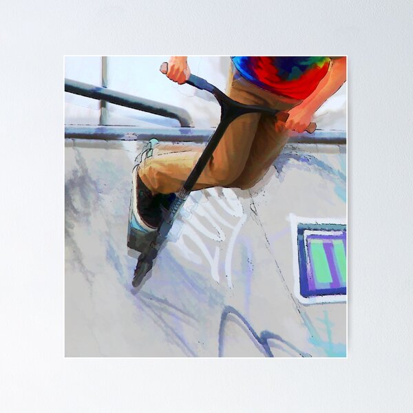Item preview, Downhill Run - Stunt Scooter Rider designed and sold by NaturePrints.
