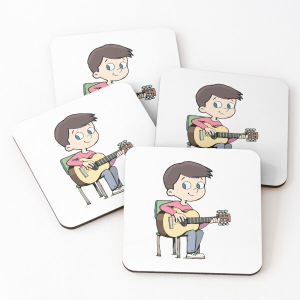 Item preview, boy is practicing playing the guitar designed and sold by duxpavlic.