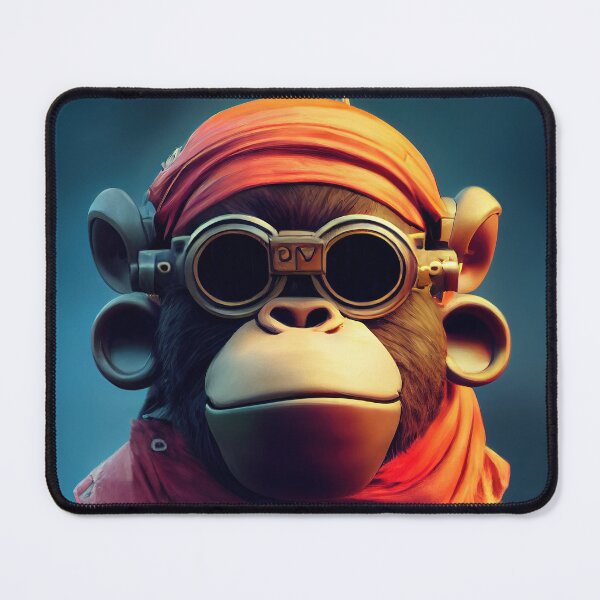 Item preview, Cyberpunk Pirate Gorilla designed and sold by MimozaStudio.