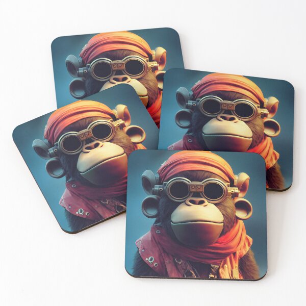 Item preview, Cyberpunk Pirate Gorilla designed and sold by MimozaStudio.